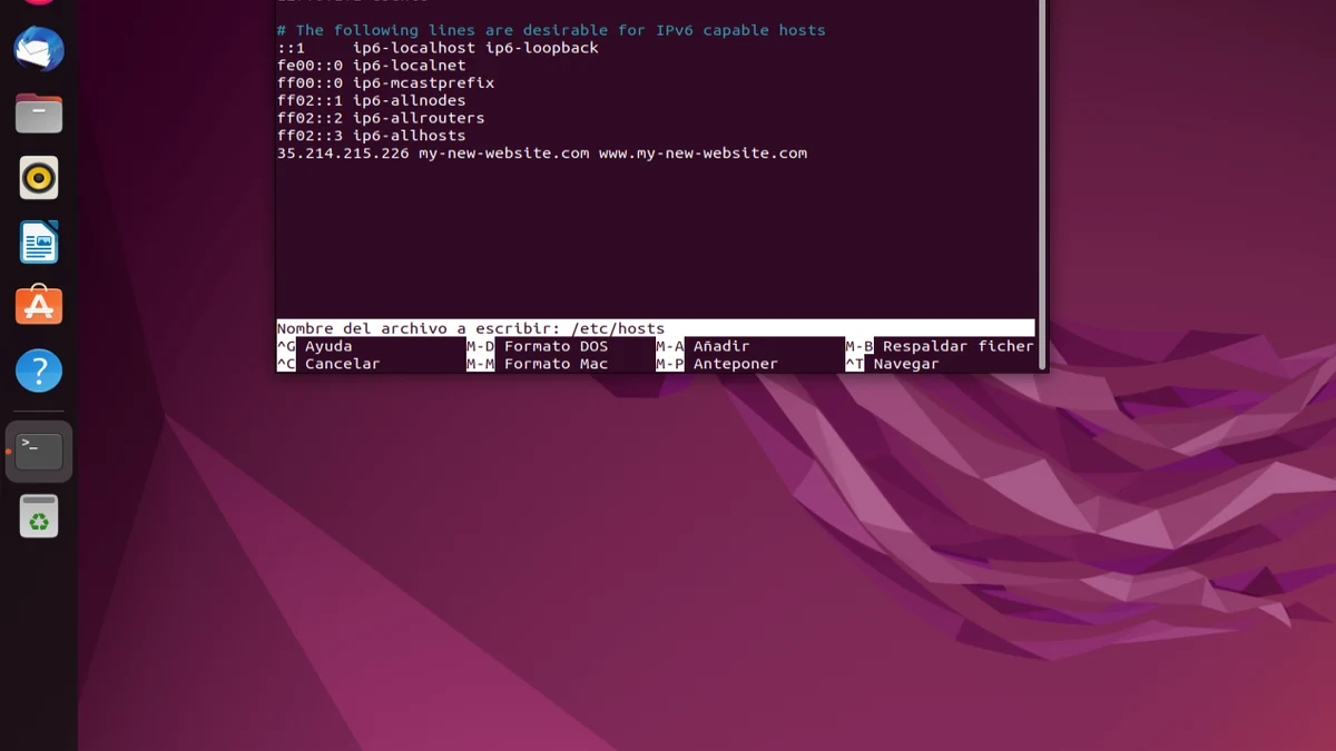Cómo mapear una dirección IP a un nombre de host en Linux
