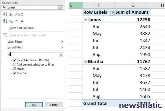 Cómo filtrar una tabla dinámica en Excel: 2 formas fáciles y efectivas - Software | Imagen 3 Newsmatic