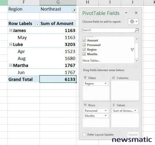 Cómo filtrar una tabla dinámica en Excel: 2 formas fáciles y efectivas - Software | Imagen 4 Newsmatic