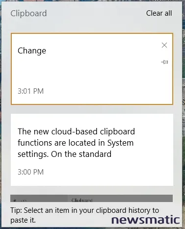 Cómo activar y usar las nuevas funciones en la nube del portapapeles de Windows 10 - Software | Imagen 1 Newsmatic