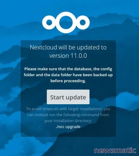 Nextcloud 11: Mejoras en seguridad y rendimiento para tu servidor en la nube - Nube | Imagen 3 Newsmatic