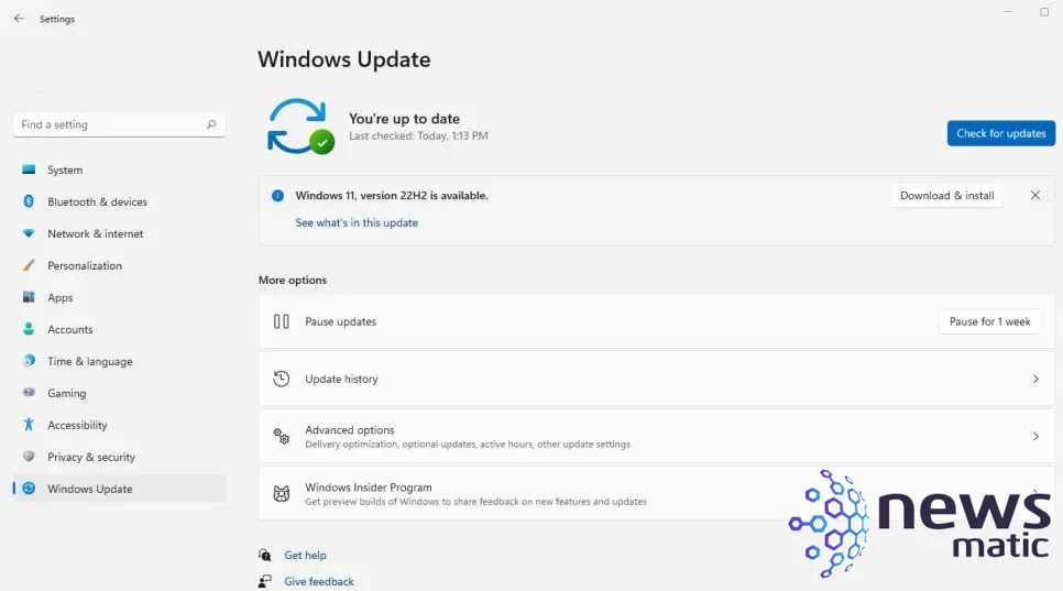 Cómo descargar e instalar la actualización de Windows 11 22H2 en tu PC - Software | Imagen 1 Newsmatic