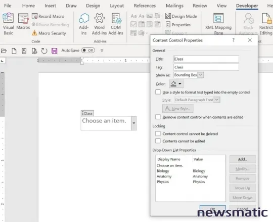 Cómo utilizar controles de contenido en Word para actualizar otros controles dependientes - Software | Imagen 4 Newsmatic