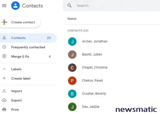 Cómo gestionar tus contactos de Google: edición - Nube | Imagen 1 Newsmatic