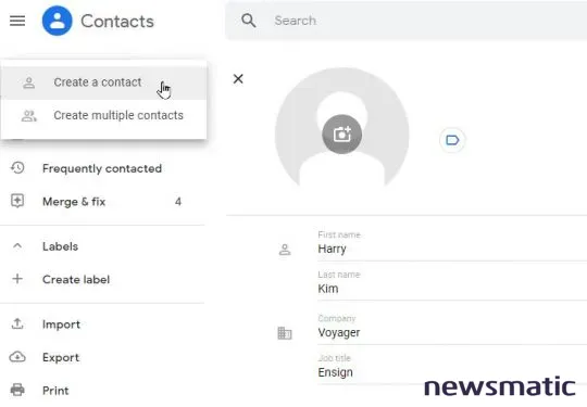 Cómo gestionar tus contactos de Google: edición - Nube | Imagen 2 Newsmatic