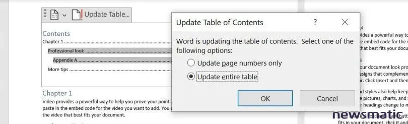 Cómo incluir un apéndice en la tabla de contenido de Word cuando no se puede usar el mismo formato - Software | Imagen 4 Newsmatic