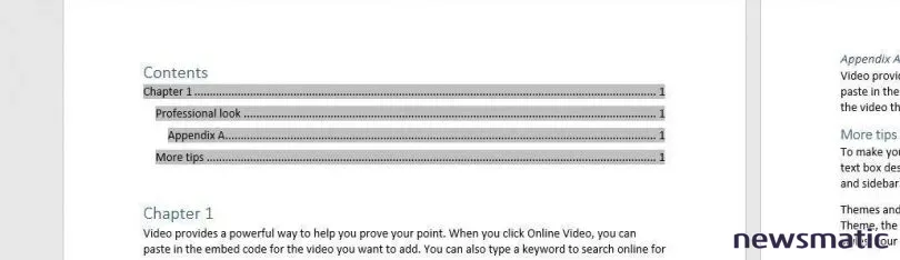 Cómo incluir un apéndice en la tabla de contenido de Word cuando no se puede usar el mismo formato - Software | Imagen 5 Newsmatic