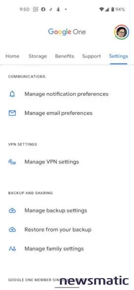 Cómo habilitar copias de seguridad en Google One para Android 12 - Nube | Imagen 1 Newsmatic