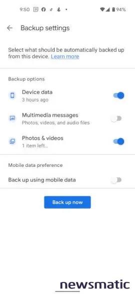 Cómo habilitar copias de seguridad en Google One para Android 12 - Nube | Imagen 2 Newsmatic