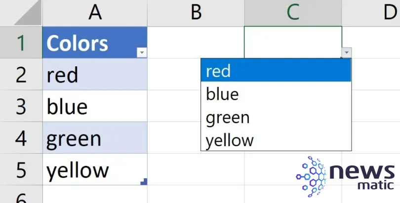 Cómo agregar color a una lista desplegable de Excel - Software | Imagen 4 Newsmatic