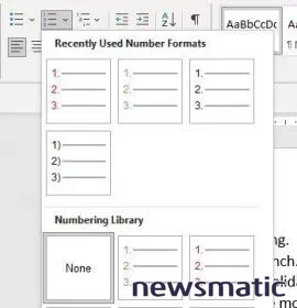 Cómo añadir color a los números en Word - Software | Imagen 3 Newsmatic