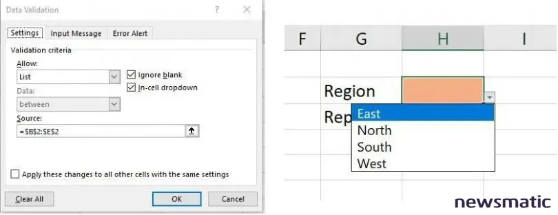 Cómo crear una lista desplegable en Excel para filtrar datos por región - Software | Imagen 2 Newsmatic