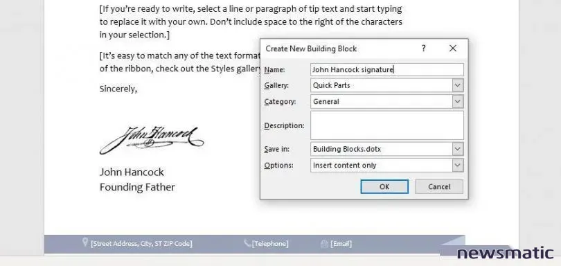 Cómo agregar una línea de firma en blanco en Word - Software | Imagen 4 Newsmatic