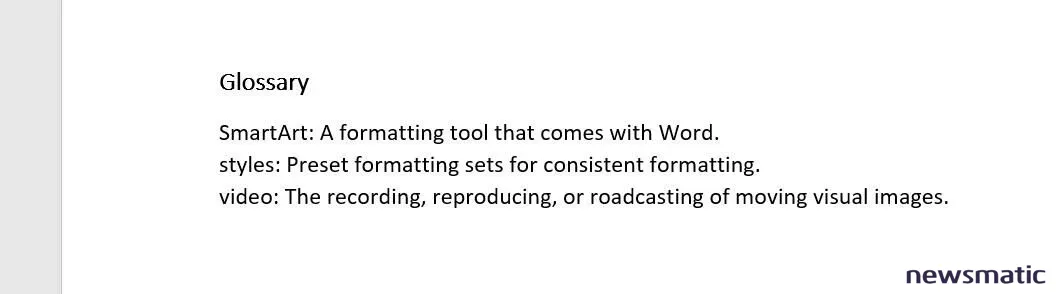 3 formas de agregar términos de glosario a un documento de Microsoft Word 2016 - Software | Imagen 4 Newsmatic
