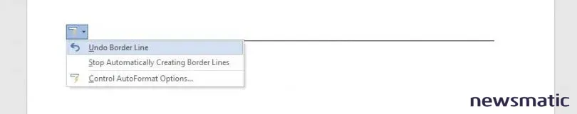 Cómo insertar líneas horizontales en un documento de Word - Software | Imagen 4 Newsmatic