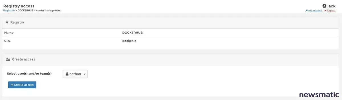 Cómo agregar un registro autenticado de DockerHub en Portainer y gestionar el acceso de usuarios - Nube | Imagen 5 Newsmatic