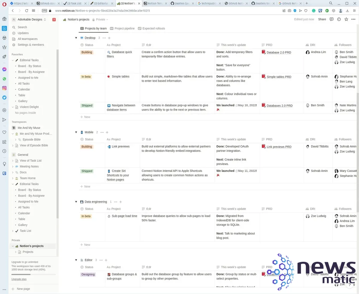 Cómo utilizar el sistema de gestión de proyectos en Notion - Software | Imagen 3 Newsmatic