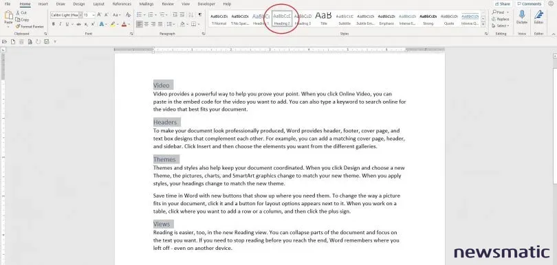 Cómo posicionar los encabezados a la izquierda en Microsoft Word - Software | Imagen 1 Newsmatic