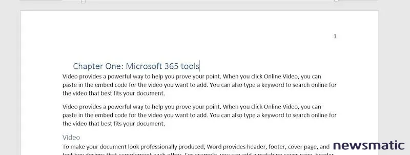 Cómo agregar contenido dinámico a los títulos de capítulo en Microsoft Word - Software | Imagen 2 Newsmatic