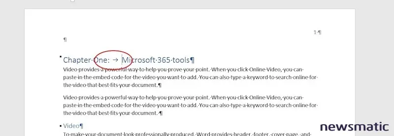 Cómo agregar contenido dinámico a los títulos de capítulo en Microsoft Word - Software | Imagen 4 Newsmatic