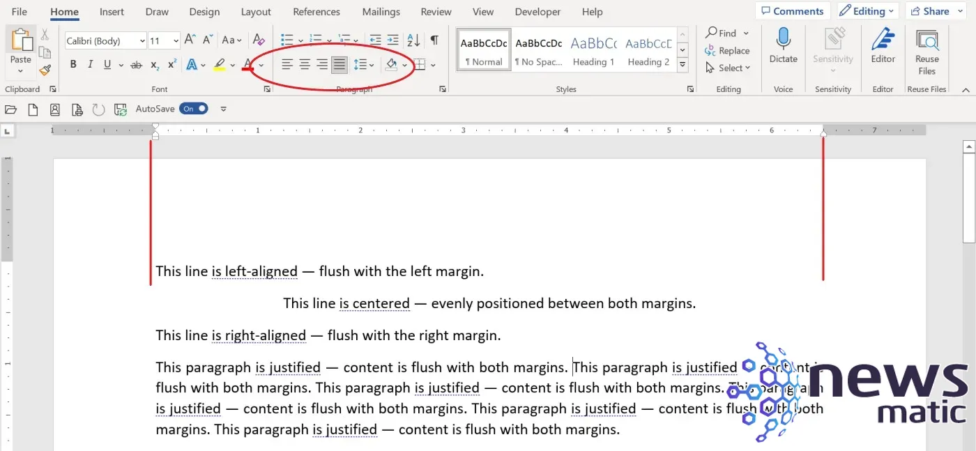 Cómo alinear texto a los márgenes izquierdo y derecho en Microsoft Word - Software | Imagen 2 Newsmatic