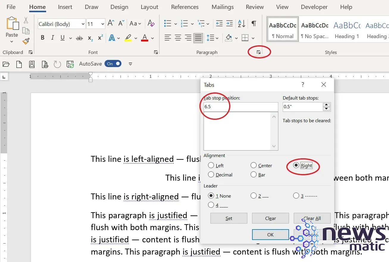 Cómo alinear texto a los márgenes izquierdo y derecho en Microsoft Word - Software | Imagen 3 Newsmatic