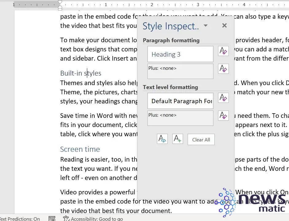 Cómo actualizar documentos antiguos de Microsoft Word usando estilos incorporados - Software | Imagen 2 Newsmatic