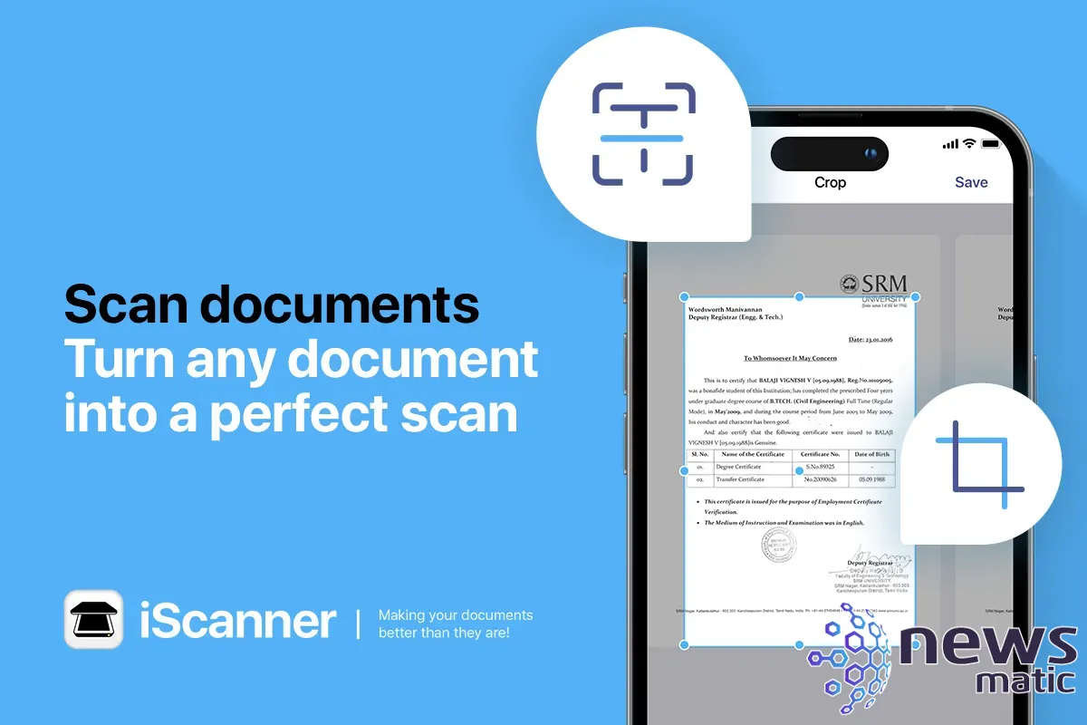La aplicación iScanner para iOS te permite escanear - Software | Imagen 1 Newsmatic