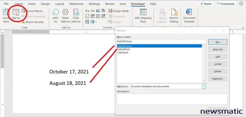 Cómo insertar fácilmente fechas dinámicas en un documento de Word usando Excel - Software | Imagen 2 Newsmatic