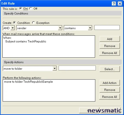 Cómo organizar y gestionar tu bandeja de entrada en Lotus Notes usando reglas de correo - Software | Imagen 5 Newsmatic
