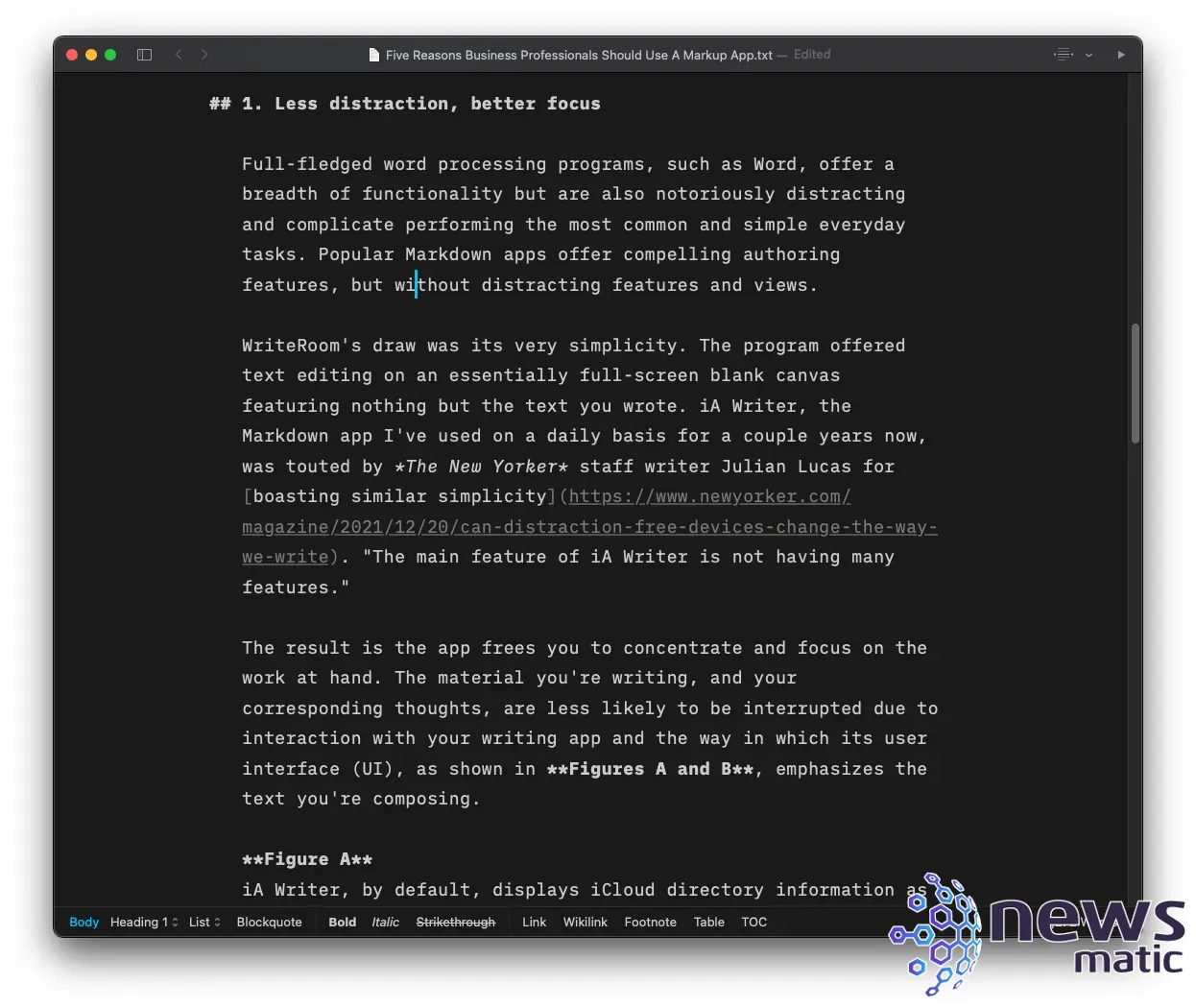 Las ventajas de usar aplicaciones Markdown para mejorar tu escritura - Software | Imagen 3 Newsmatic