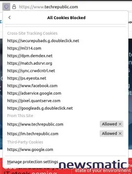 Cómo bloquear todas las cookies de los sitios web en Firefox - Software | Imagen 5 Newsmatic