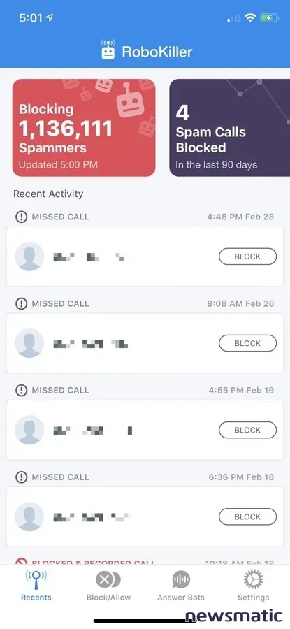 Los mejores bloqueadores de llamadas para iOS: RoboKiller vs Nomorobo - Software | Imagen 1 Newsmatic