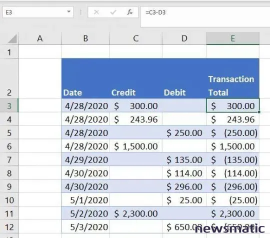 Cómo calcular subtotales condicionales en una hoja de ingresos de Excel - Software | Imagen 1 Newsmatic