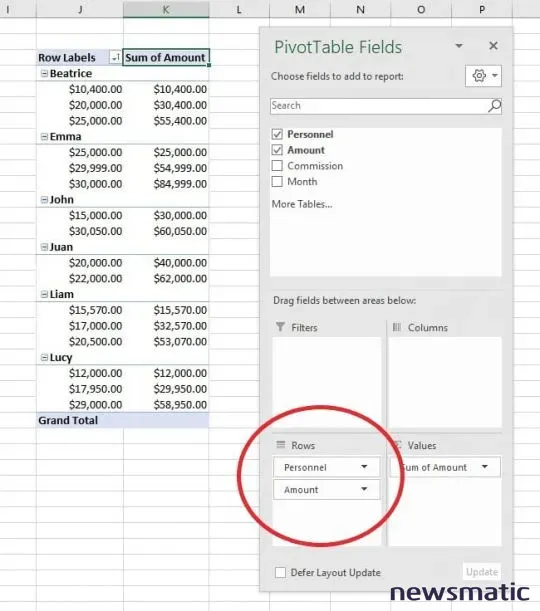 Cómo calcular un total acumulado condicional en Excel usando una tabla dinámica - Software | Imagen 3 Newsmatic