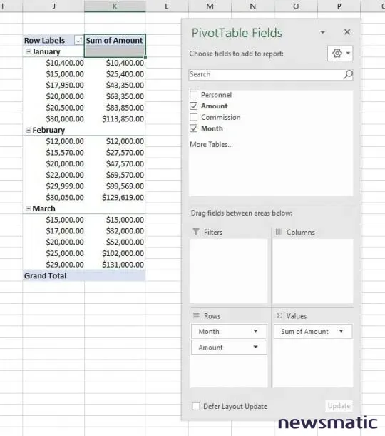 Cómo calcular un total acumulado condicional en Excel usando una tabla dinámica - Software | Imagen 4 Newsmatic