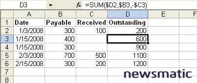 Cómo utilizar totales acumulados en Microsoft Excel - Software | Imagen 2 Newsmatic