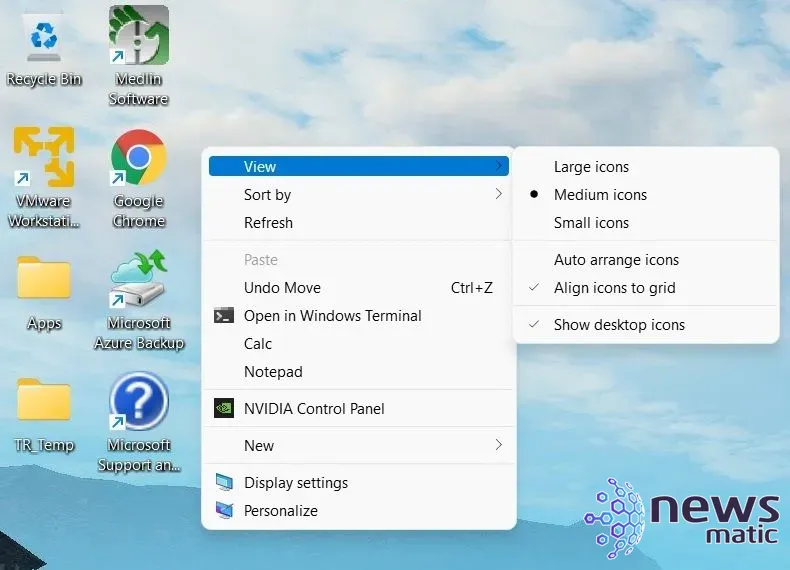 Cómo cambiar el espaciado de los iconos en el escritorio de Windows 11 - Software | Imagen 2 Newsmatic