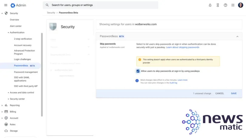 Cómo crear y usar una clave de acceso para tu cuenta de Google - Seguridad | Imagen 3 Newsmatic
