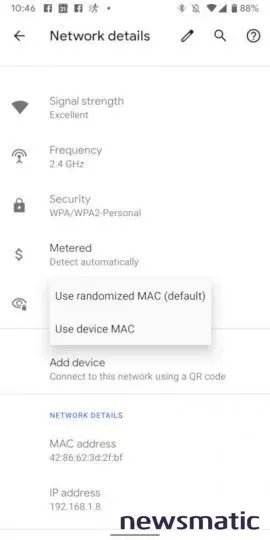 Cómo randomizar la dirección MAC en Android 10 para mayor seguridad - Móvil | Imagen 1 Newsmatic