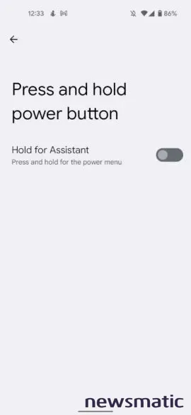 Cómo mapear el botón de encendido para Google Assistant en Android 12 - Móvil | Imagen 2 Newsmatic