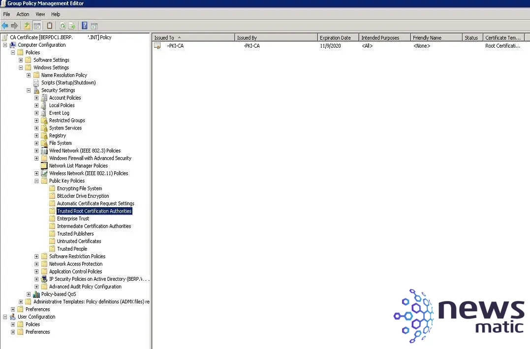 Cómo confiar en un Certificado de Autoridad (CA) interno en Internet Explorer y Microsoft Edge - Seguridad | Imagen 12 Newsmatic