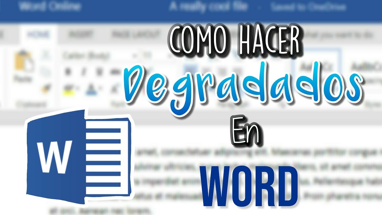 Como Degradar Una Imagen En Word