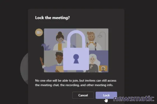Cómo bloquear y desbloquear una reunión en Microsoft Teams - Software | Imagen 2 Newsmatic