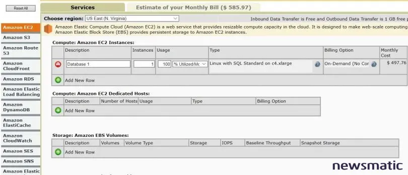 Cómo usar la calculadora de costos de AWS para estimar los gastos en servicios en la nube - Nube | Imagen 1 Newsmatic