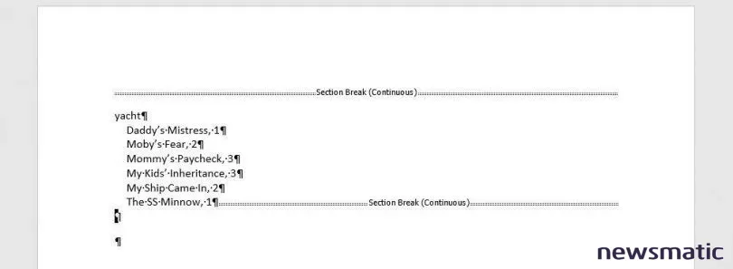 Cómo crear un índice de entradas principales y subentradas en Microsoft Word - Software | Imagen 5 Newsmatic