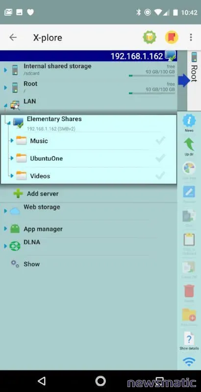 Cómo conectar a las comparticiones SMB en tu dispositivo Android usando X-plore File Manager - Redes | Imagen 3 Newsmatic