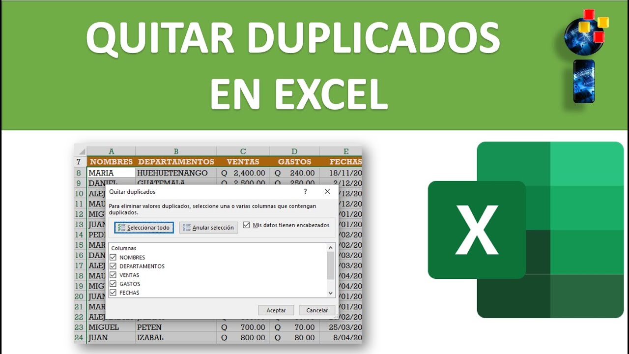 Cómo Eliminar Duplicados En Excel Y Combinar Datos Con Word Newsmatic 2794