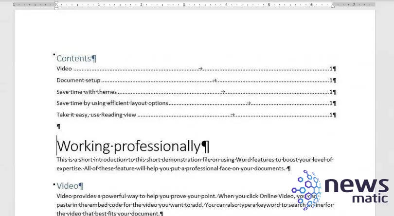 Cómo utilizar la función de tabla de contenido en Microsoft Word - Software | Imagen 4 Newsmatic