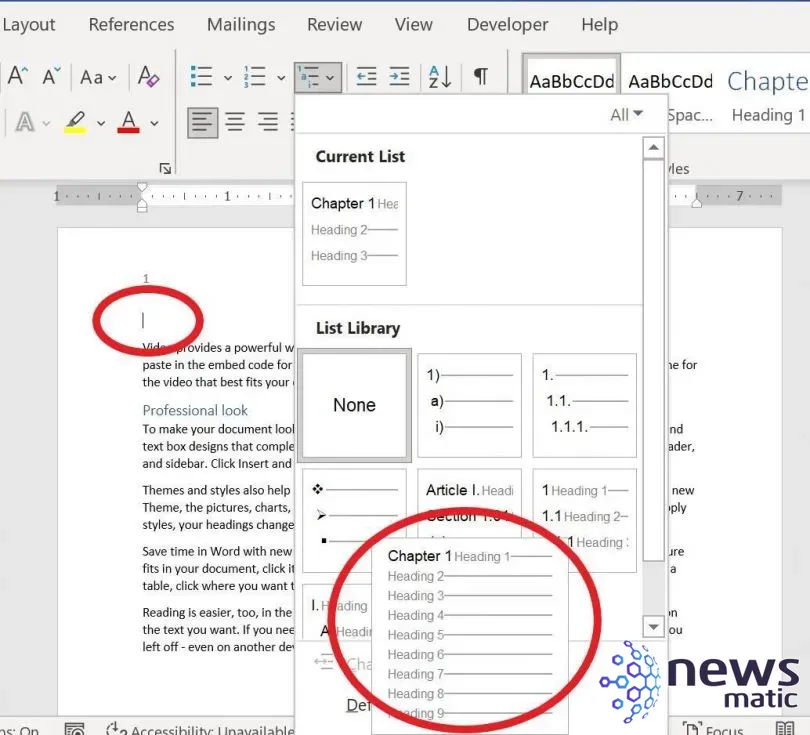 Cómo combinar números de capítulo y página en Word - Software | Imagen 5 Newsmatic